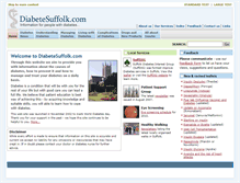 Tablet Screenshot of diabetesuffolk.com